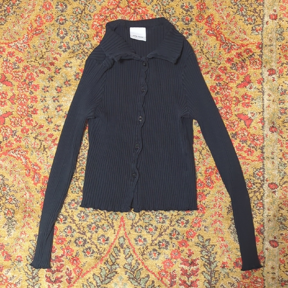 Rita Row Black Pike Top Size XS Black - Picture 2 of 8